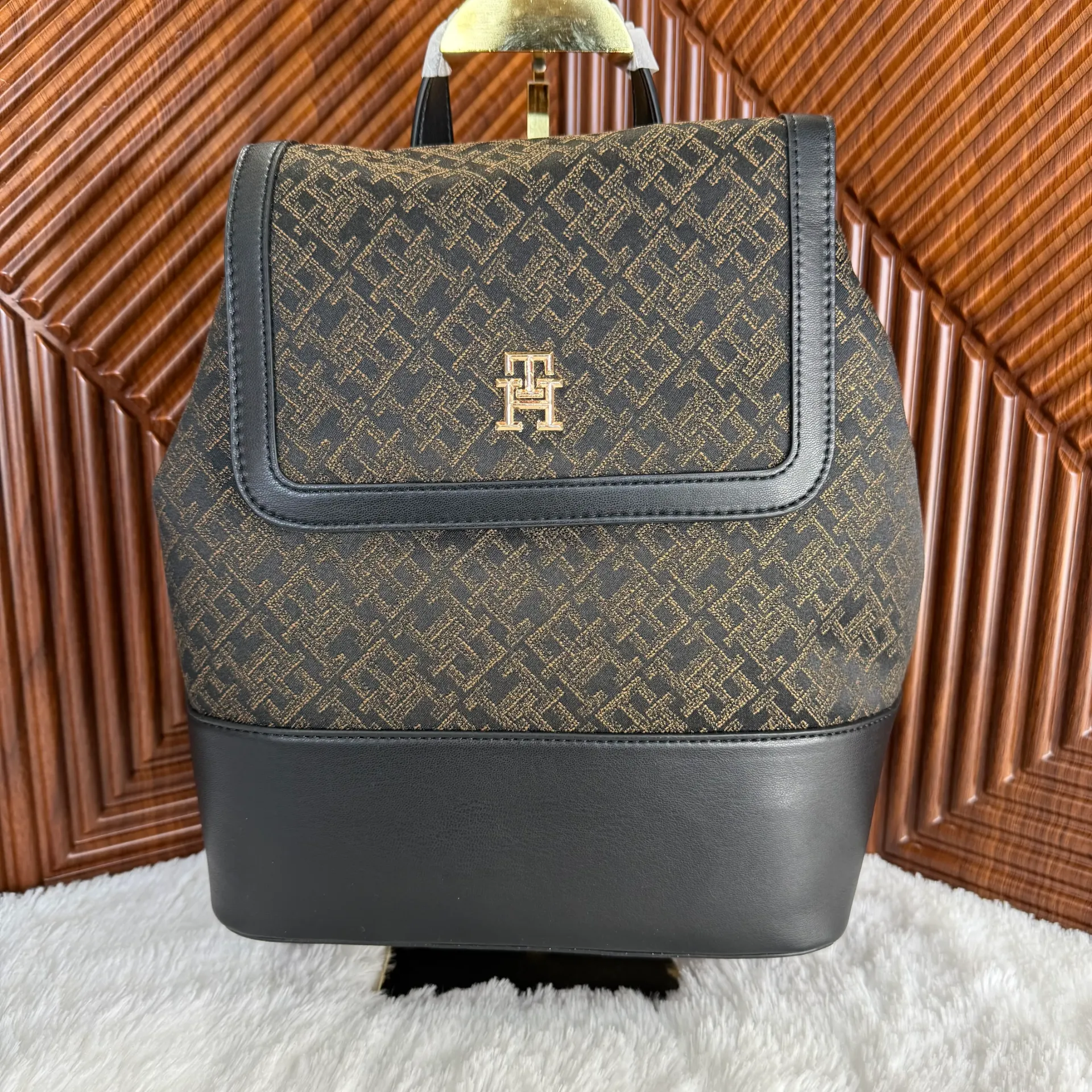TOMMY HILFIGER Bolso Mochila Café