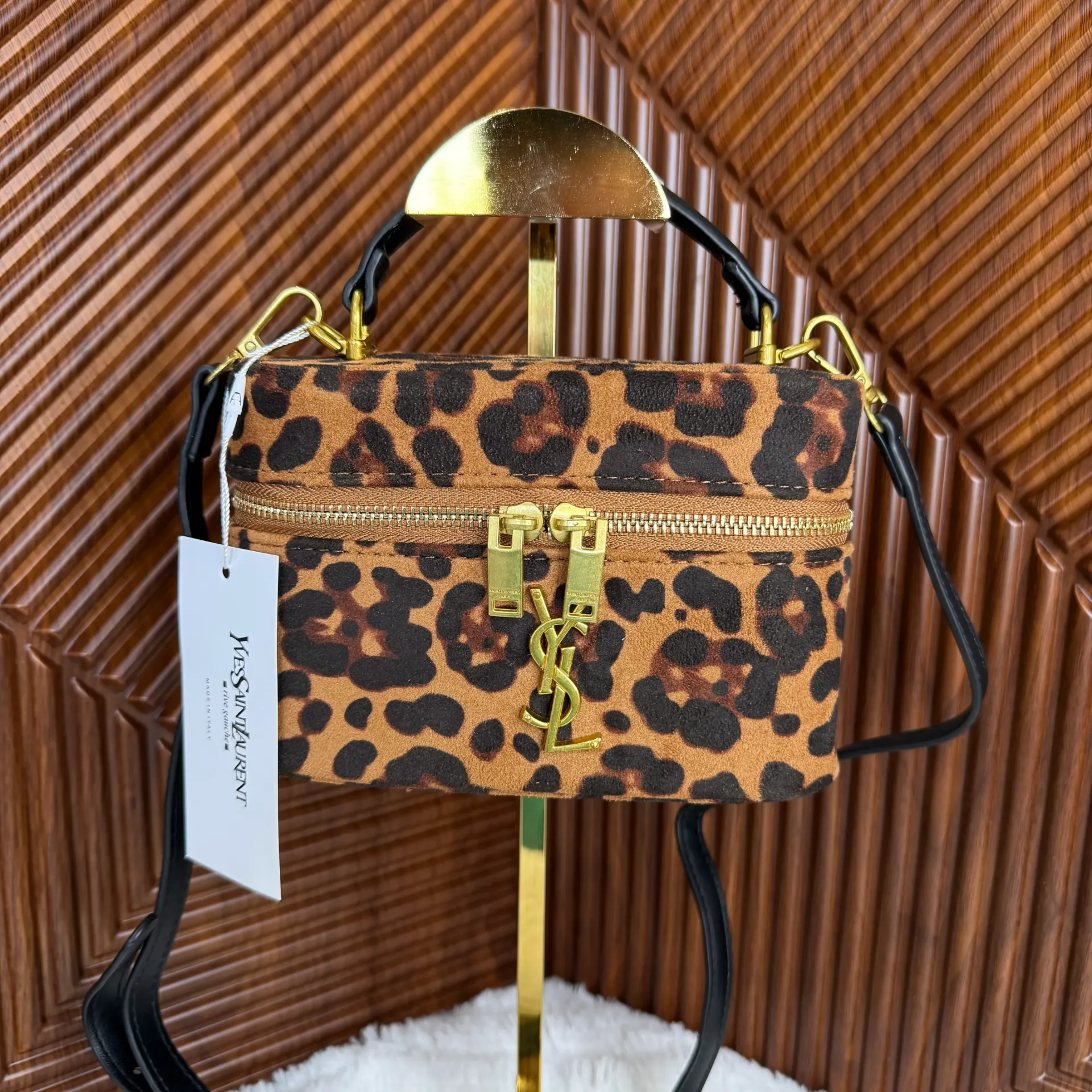 YSL Bolsa Gaby Vanity Leopardo