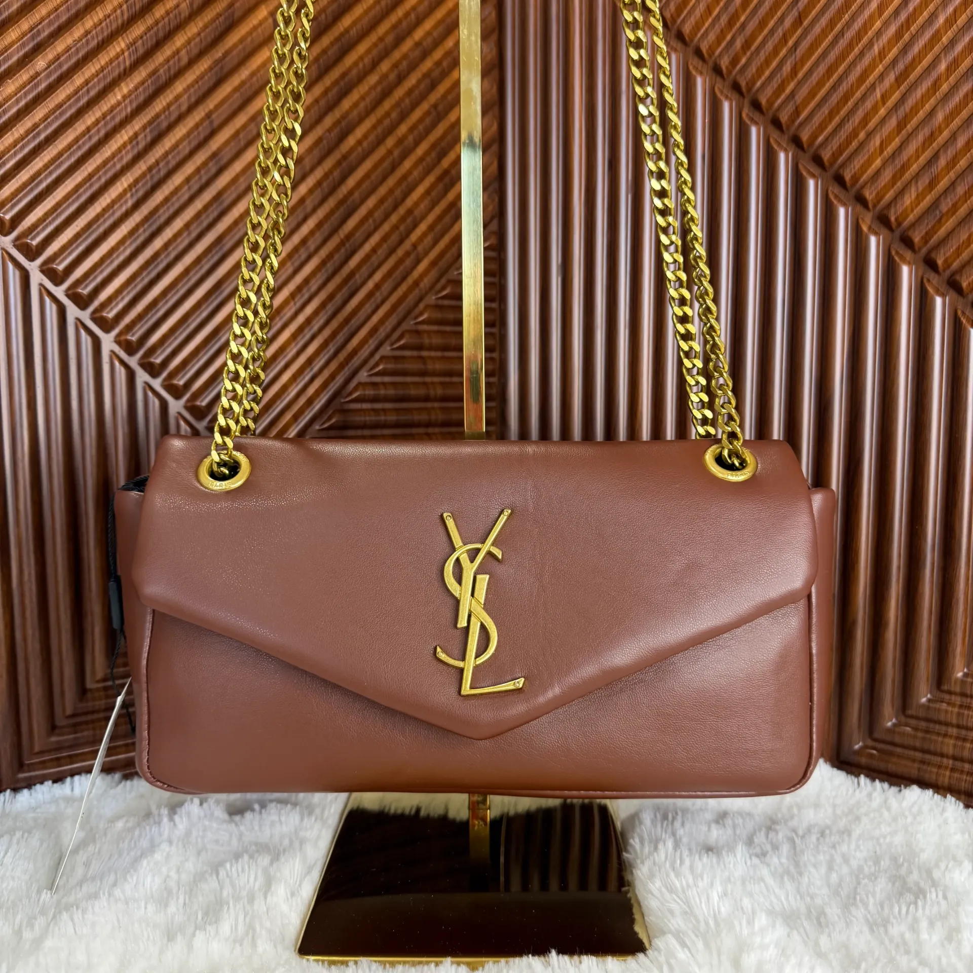 YSL Bolsa Calypso Chocolate