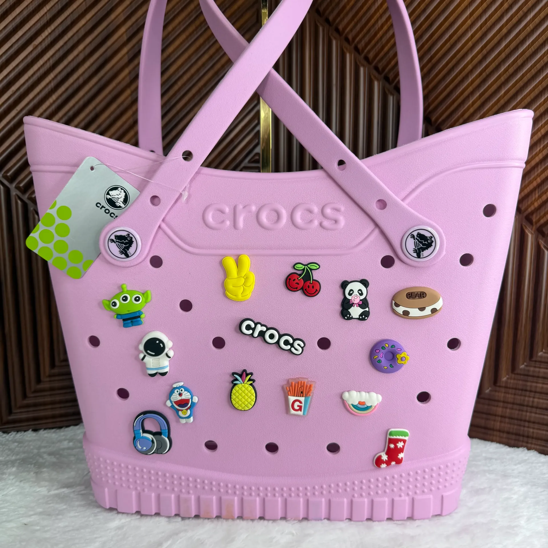 CROCS Bolsa Tote Grande c/Pins Lila
