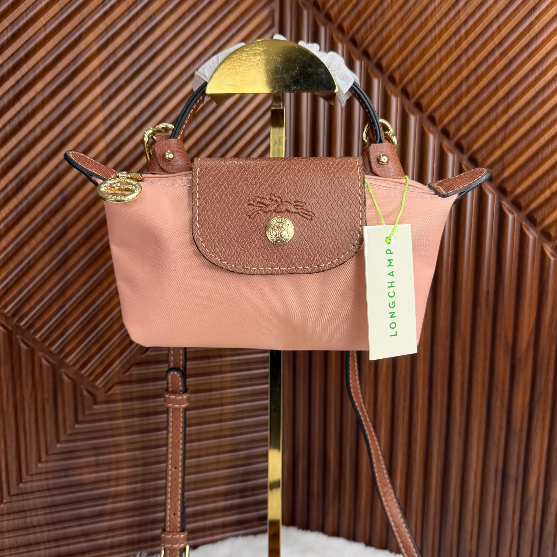 LONGCHAMP Bolsa Le Pliage Mini XS Rosa