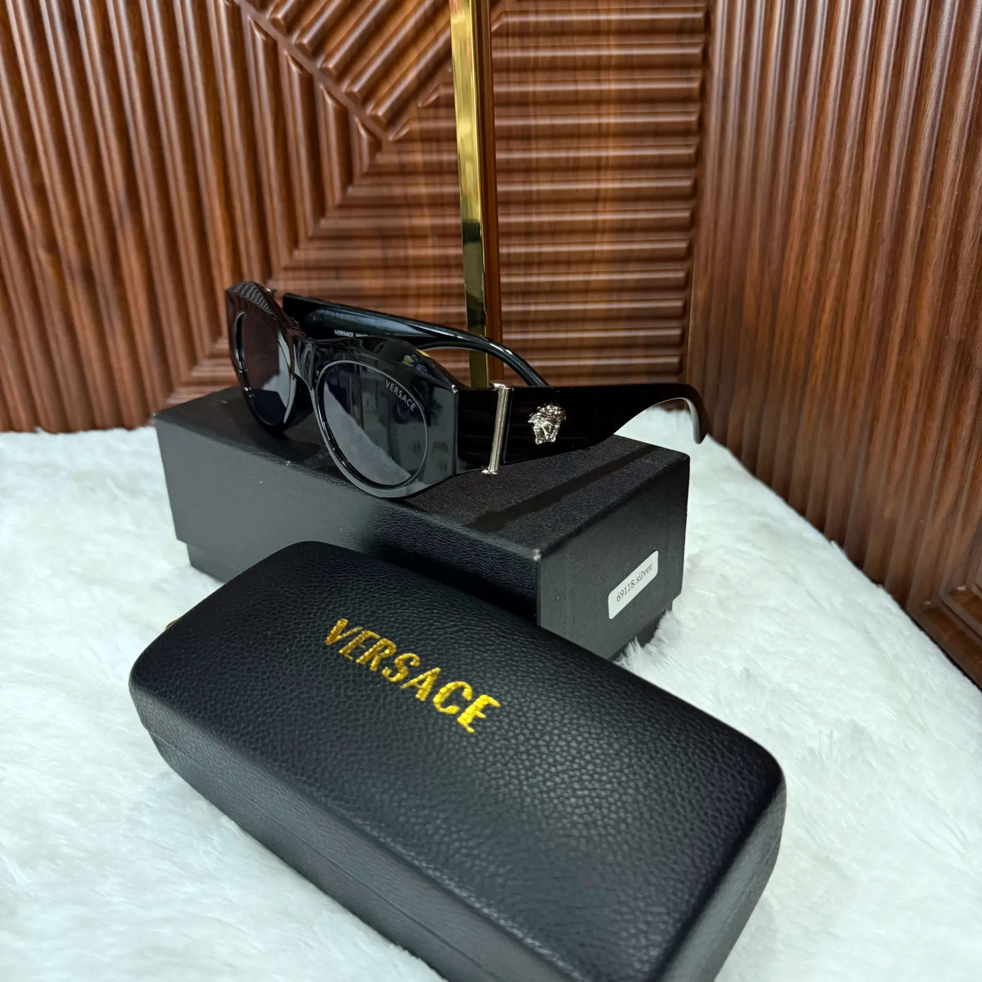VERSACE Lentes de Sol Negros