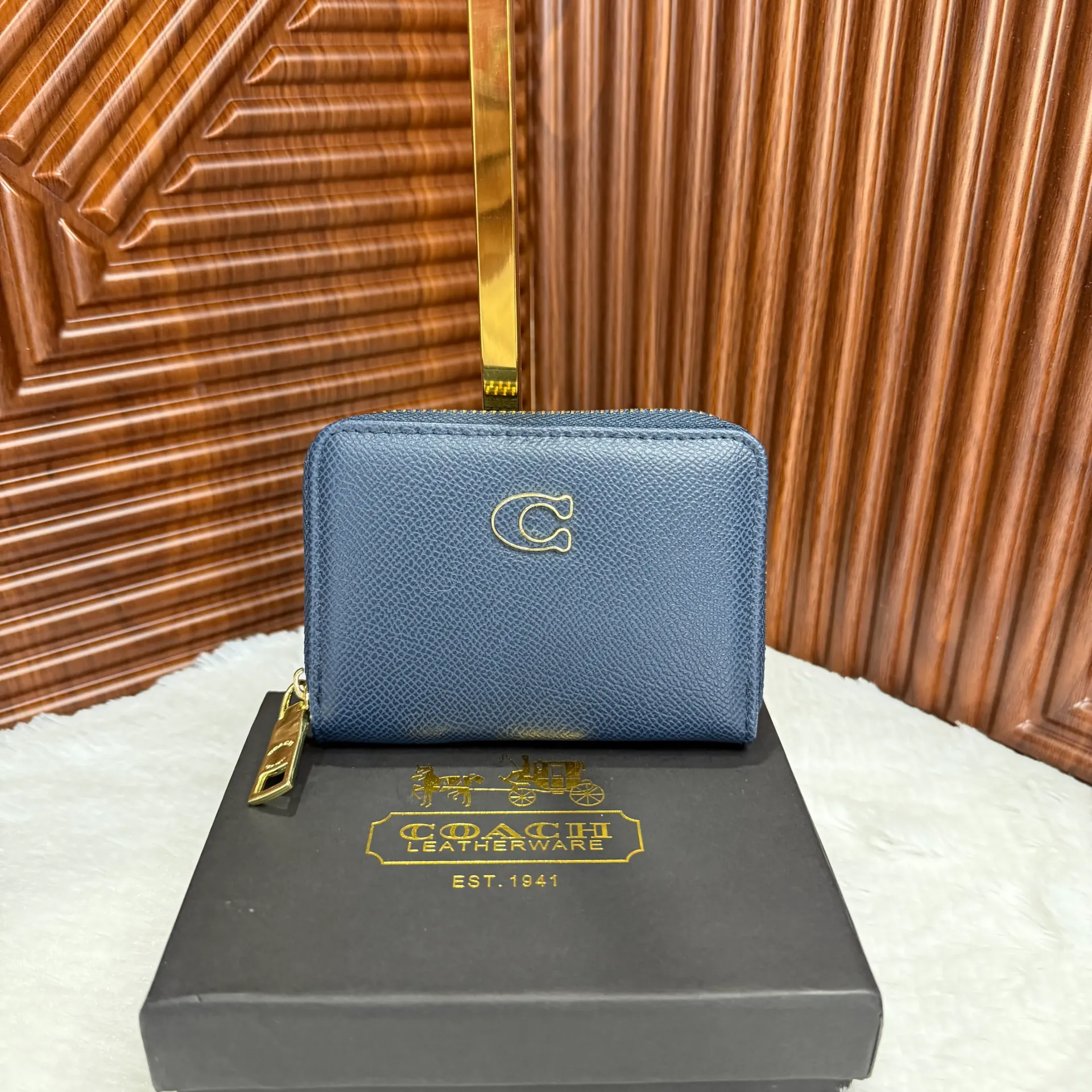 COACH Cartera Chica Azul
