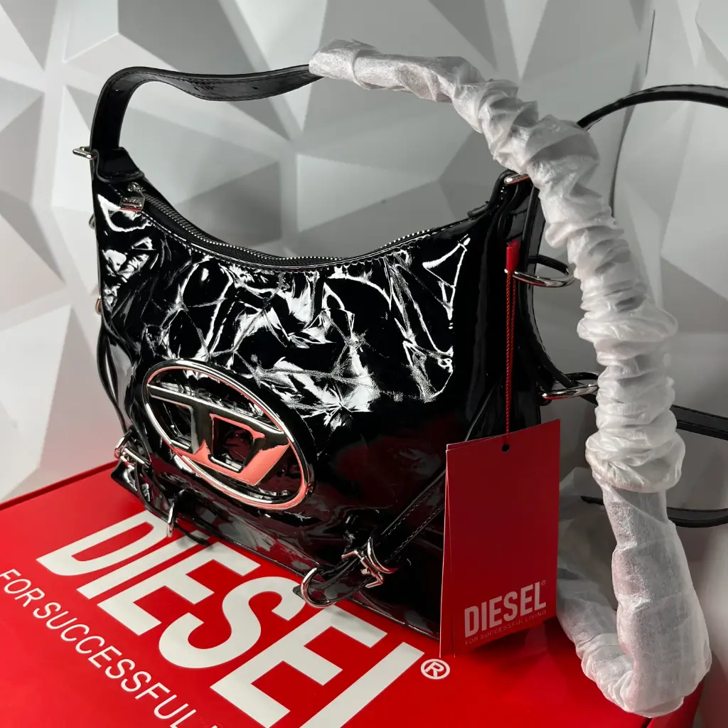 DIESEL Bolsa de Hombro Negra