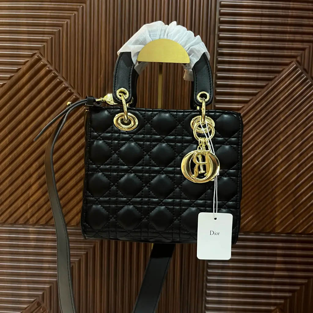 CHRISTIAN DIOR Bolsa Lady Negra
