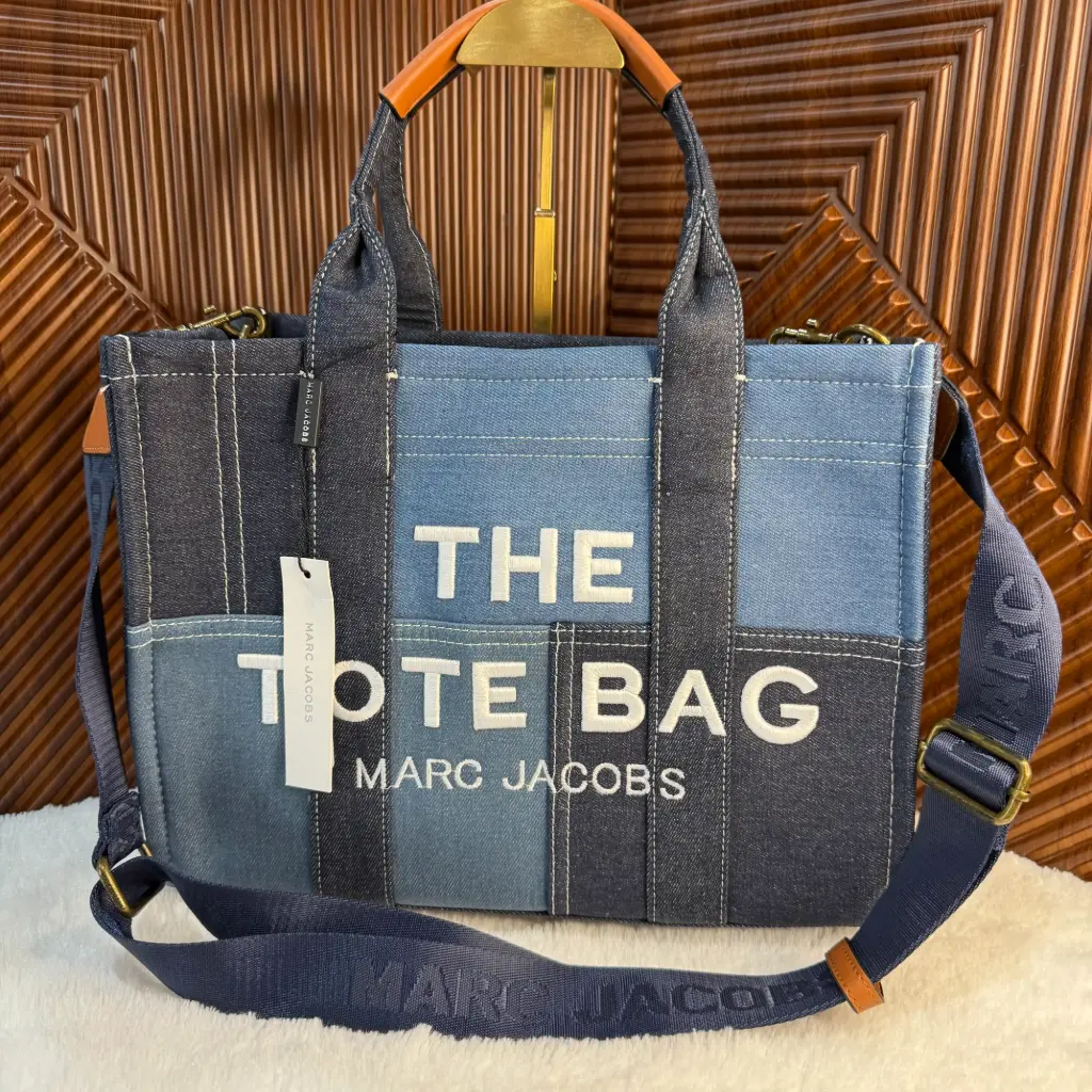 MARC JACOBS Bolsa Tote Mezclilla Azul