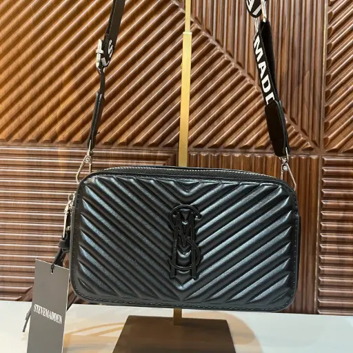 STEVE MADDEN Bolsa Camera Crossbody Negra