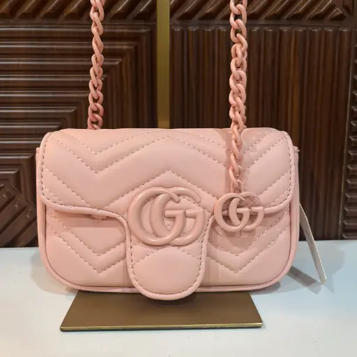 GUCCI Bolsa Mini Crossbody Rosa