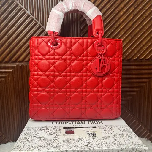 CHRISTIAN DIOR Bolsa Lady Roja