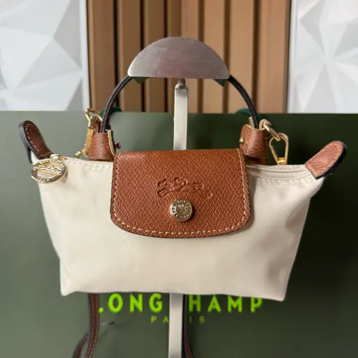 LONGCHAMP Bolsa Le Pliage Mini XS Beige