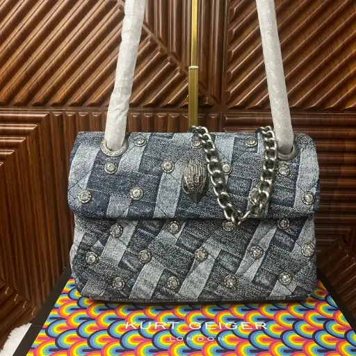 KURT GEIGER Bolsa Kensington Mezclilla c/Cristales