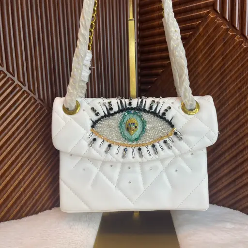 KURT GEIGER Bolsa Kensington Eye Blanca