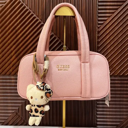 GUESS Bolsa Satchel Hello Kitty Rosa