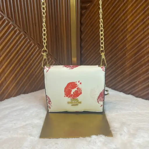 COACH Cartera Besos Crossbody Blanca
