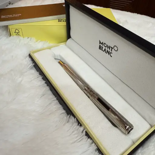 MONT BLANC Pluma Bolígrafo Plateado Cromado