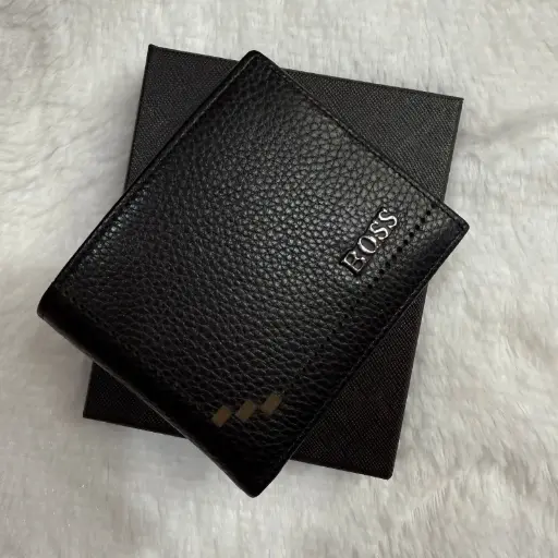 HUGO BOSS Cartera Para Caballero Negra