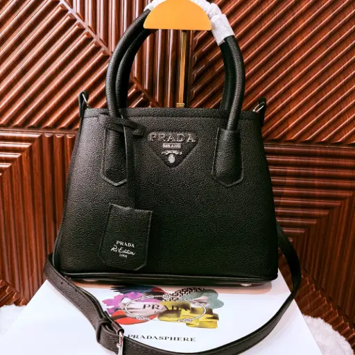 PRADA Bolsa Tote Double Saffiano Negra