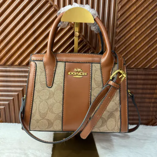 COACH Bolsa Andrea Café Holograma
