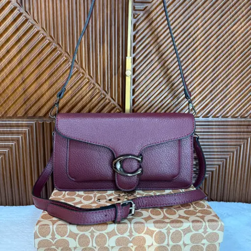 COACH Bolsa Tabby Vino c/Negro Cromado 