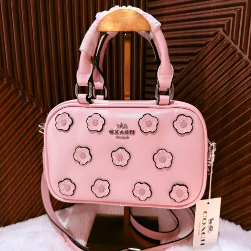 COACH Bolsa Satchel Rosa Floral