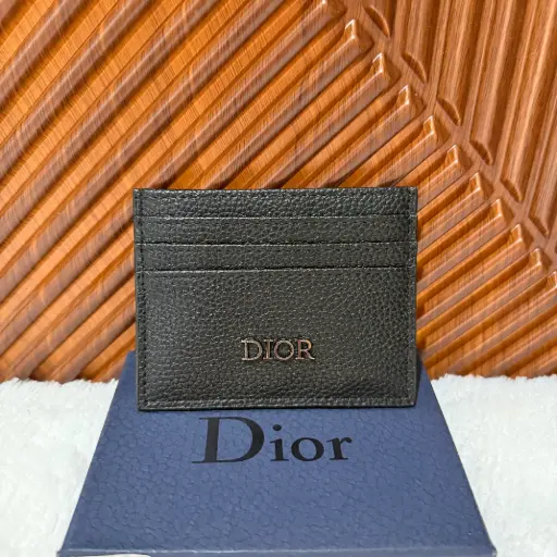 CHRISTIAN DIOR Tarjetero Chico Negro