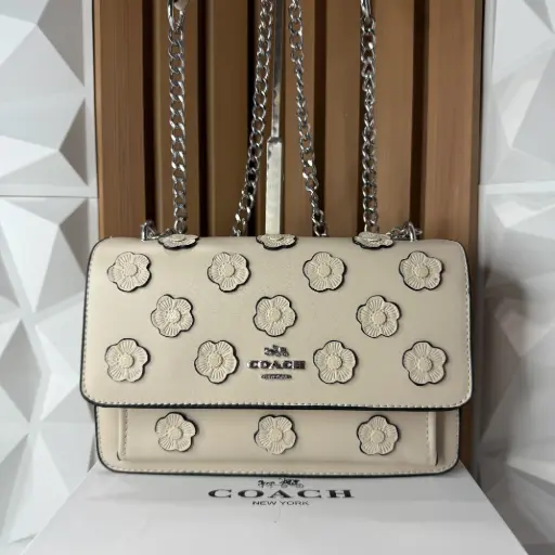 COACH Bolsa Klare Floral Blanco Hueso