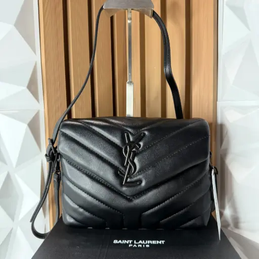 YSL Bolsa LouLou Chica Acolchonada Negra