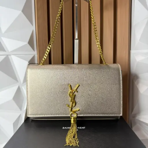 YSL Bolsa Kate Crossbody Dorada