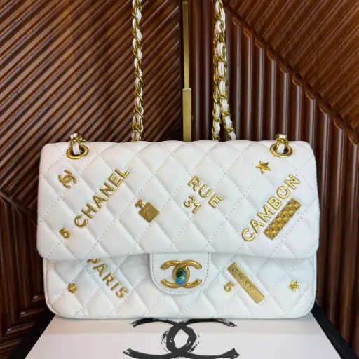 CHANEL Bolsa Lucky Charms Blanca