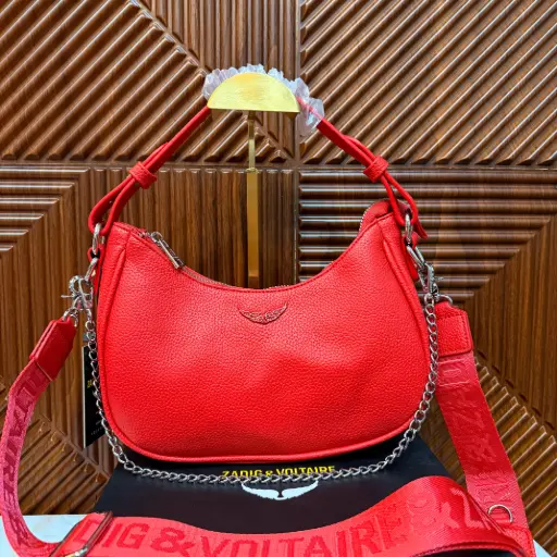 ZADIG & VOLTAIRE Bolsa Moon Rock Roja