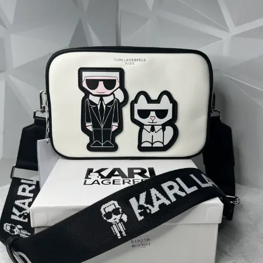 KARL LAGERFELD Bolsa Crossbody Maybelle Blanca